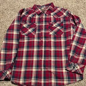 Men's Red Plaid Shirt